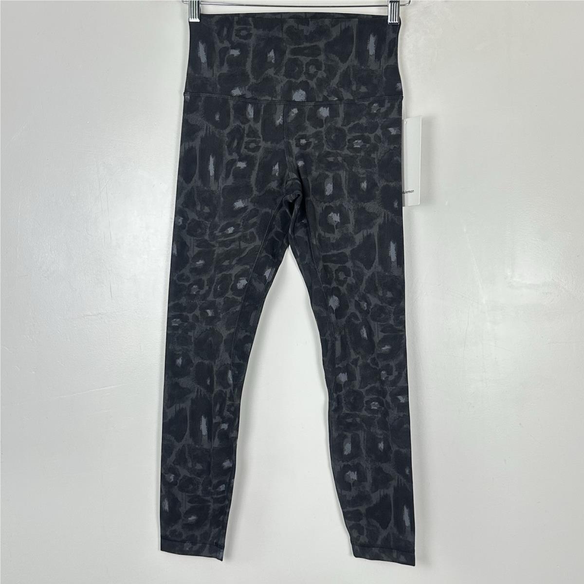 Lululemon Align 25 HR Pant Size 6 Spray Leopard Black Multi Nulu W5FWES
