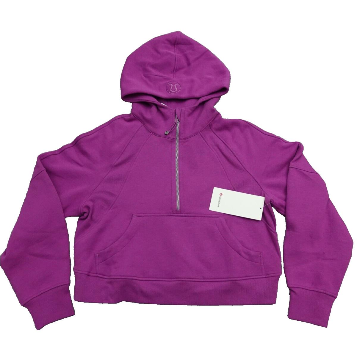 Lululemon Size M / L Scuba Oversized Half Zip Hoodie Vplm Vivid Plum