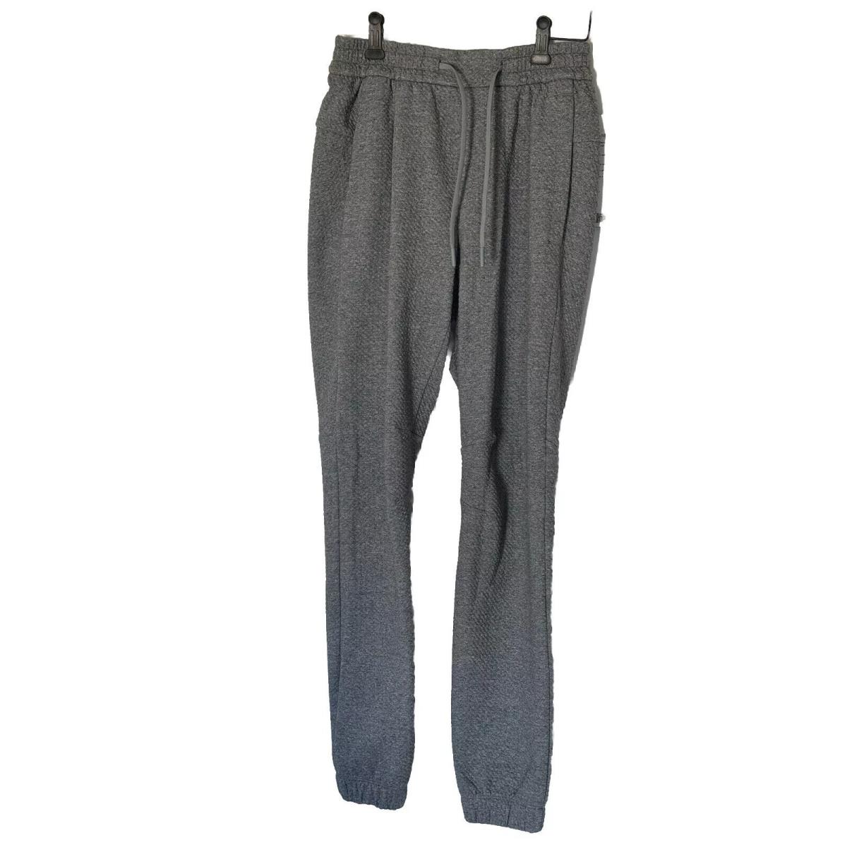Lululemon Textured Double-knit Cotton Jogger Heathered Medium Gray Sz 2XL