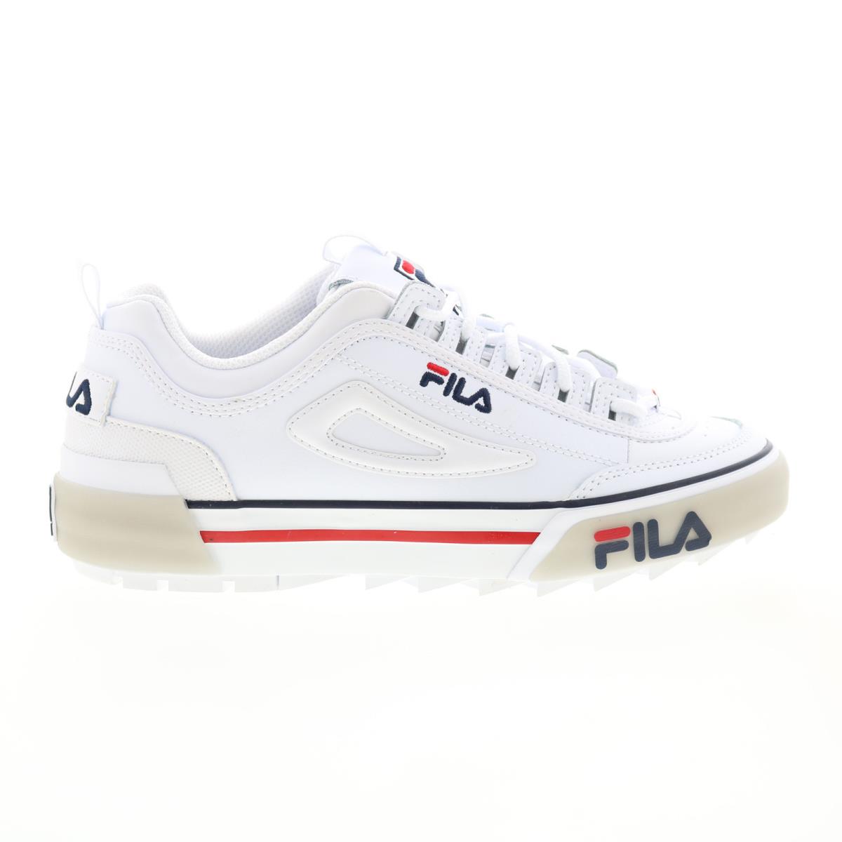 Fila Disruptor II Vulcanized Womens White Lifestyle Sneakers Shoes 5