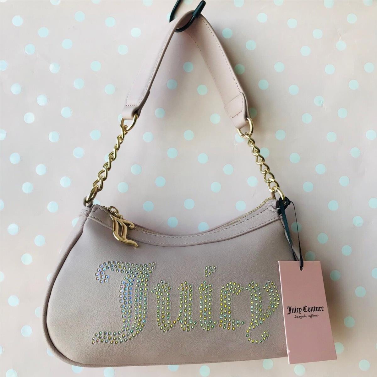 Juicy Couture Obsession Shoulder Bag Purse Bling Logo Dusty Blush