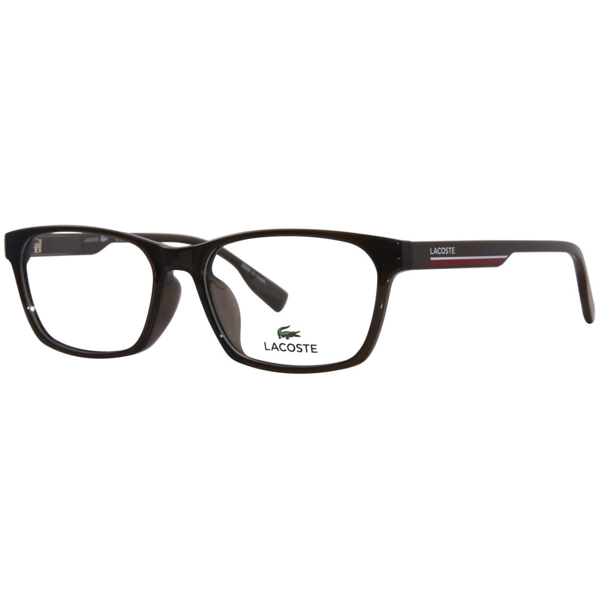 Lacoste L2930LB 275 Eyeglasses Frame Men`s Khaki Full Rim Rectangle Shape 54mm
