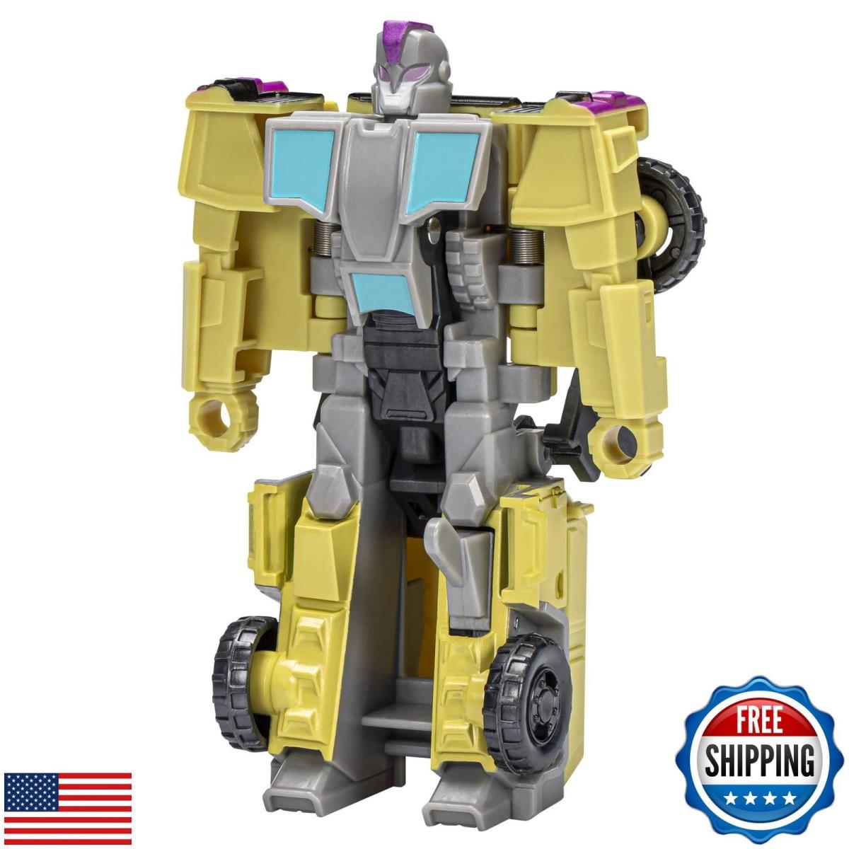 Transformers Toys Earthspark 1-Step Flip Changer Swindle 4-Inch Action Figure