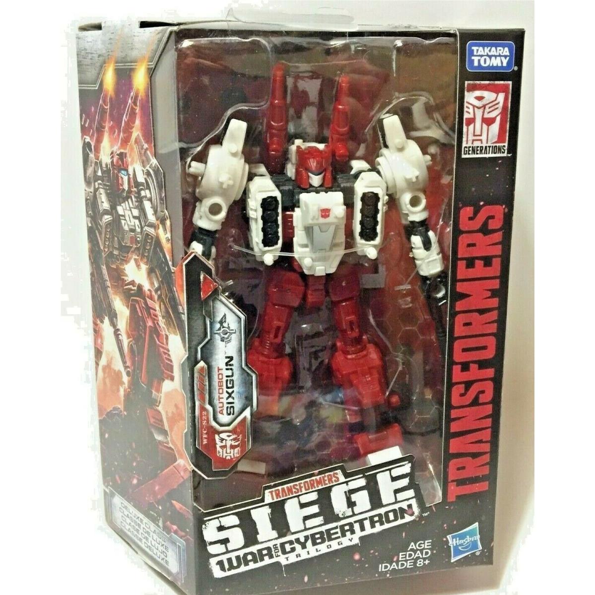 Hasbro Transformers Generations War For Cybertron Siege Deluxe Sixgun