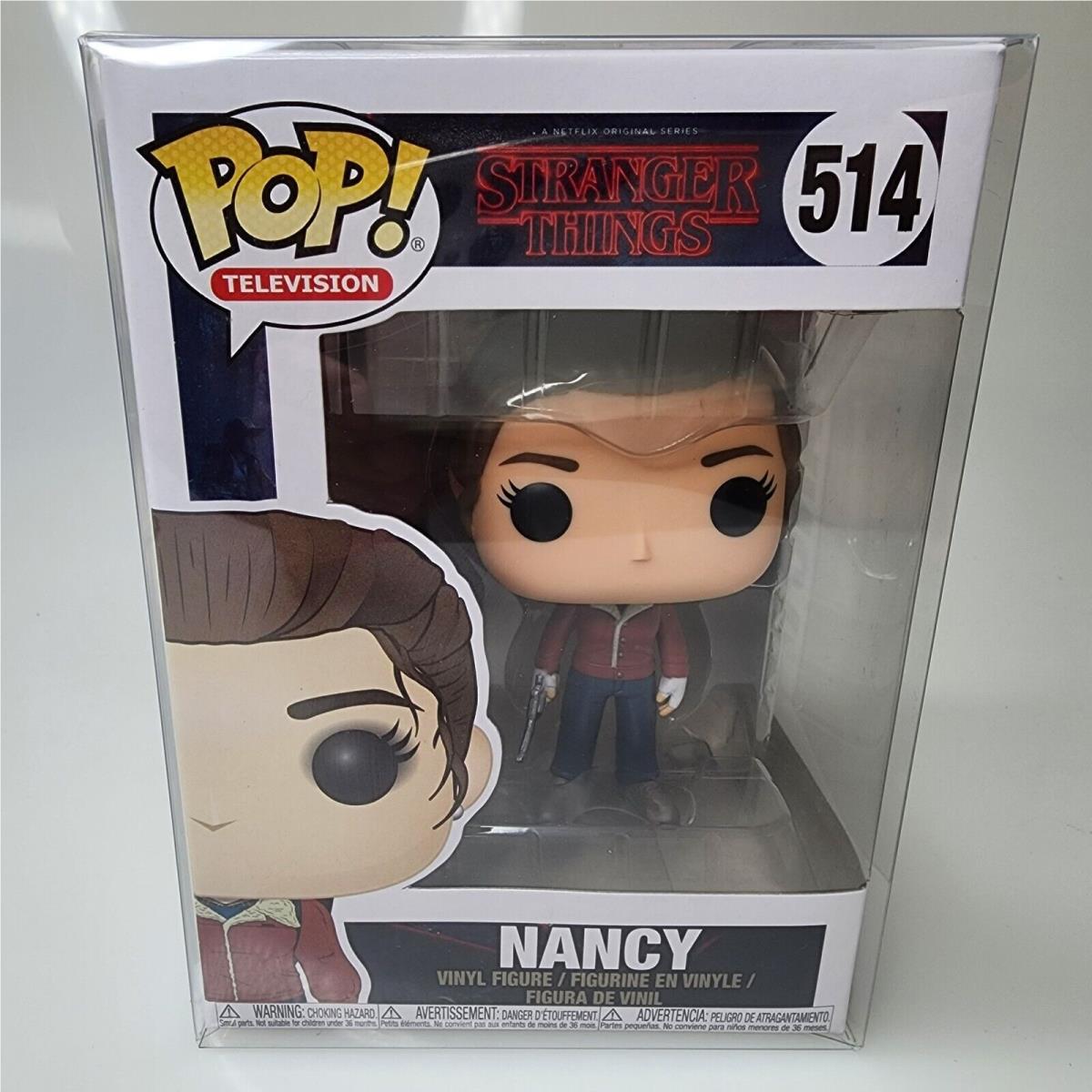 Funko Pop Stranger Things Nancy Vinyl Figure 514 - Free Protector