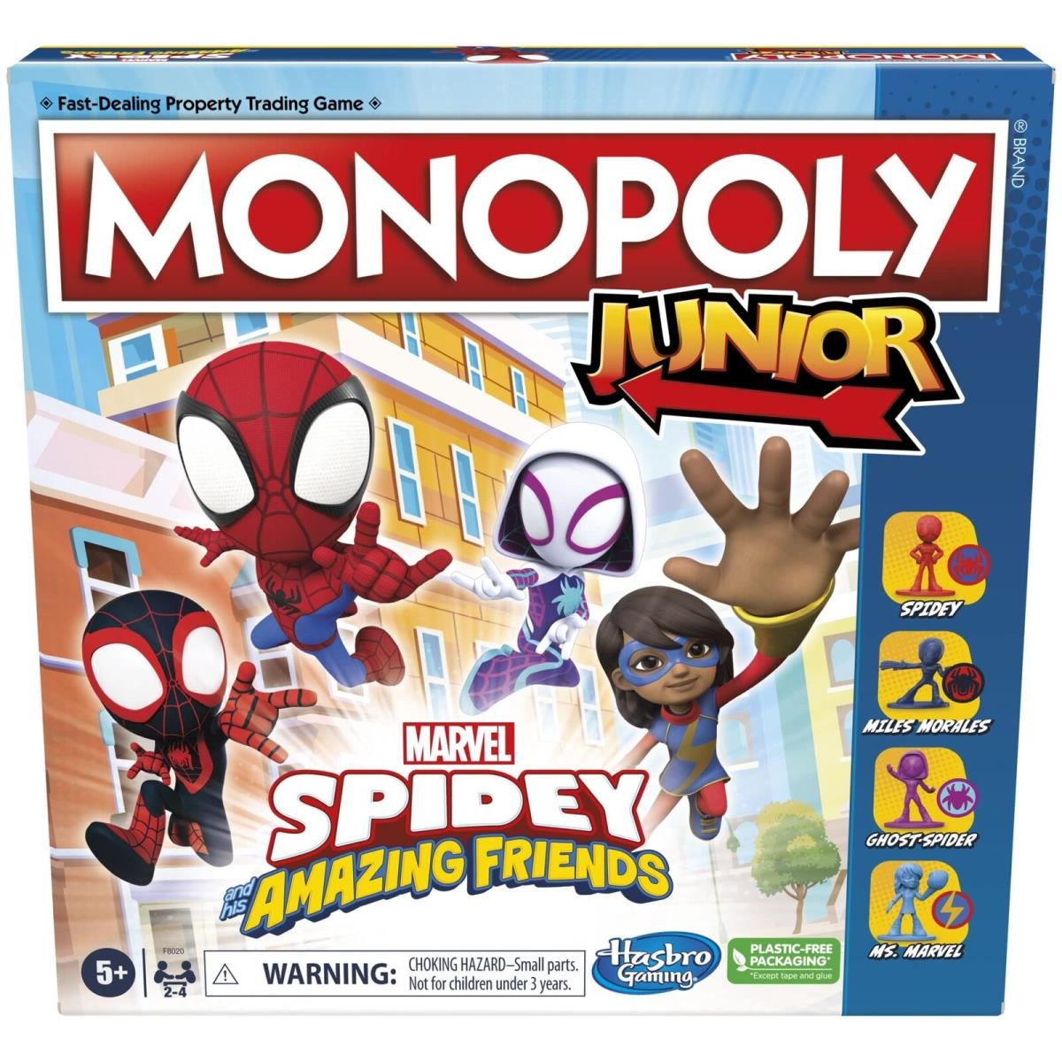 Hasbro Gaming Monopoly Junior: Marvel Spidey and His Amazing Friends Edition