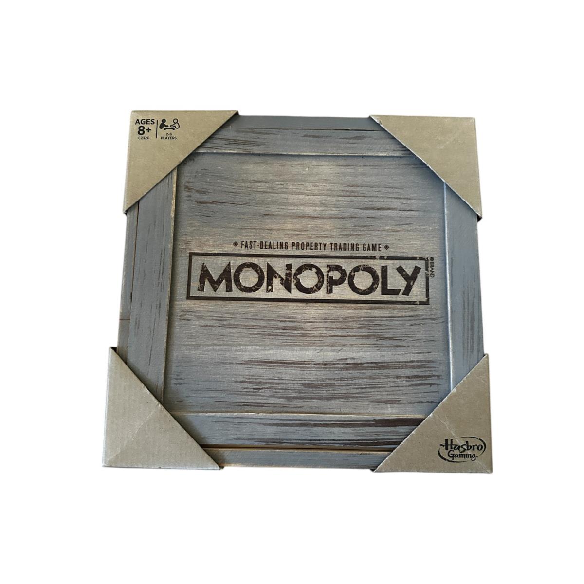 Monopoly Rustic Wood Series Wooden Board Game Hasbro Gaming