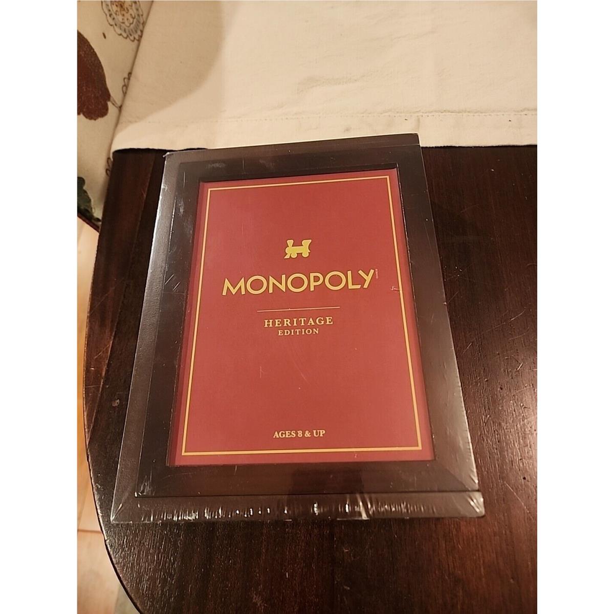 Monopoly Heritage Edition Walnut-stained Wood Book Storage Box Hasbro