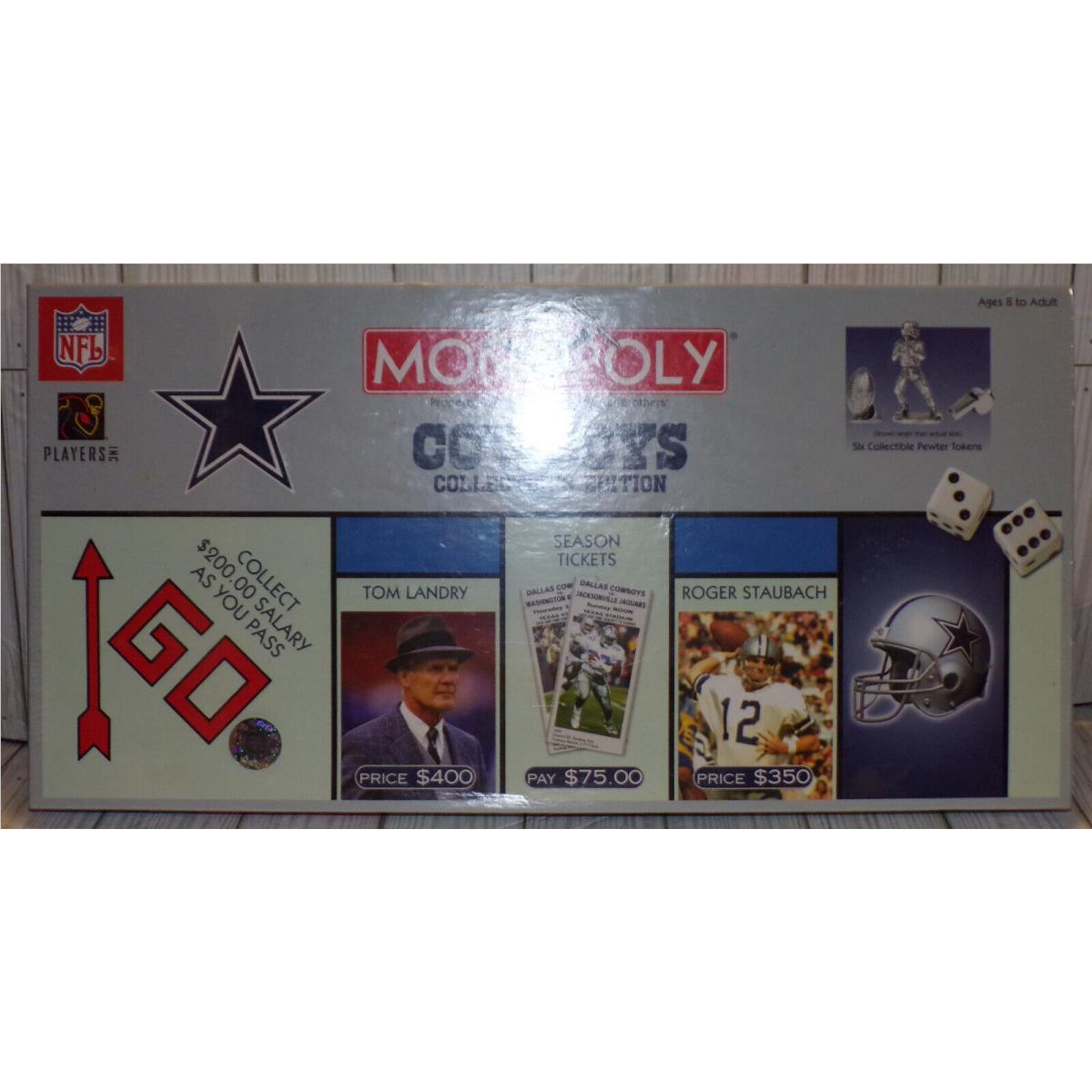 2003 Monopoly Nfl Football Dallas Cowboys Collector`s Edition Game