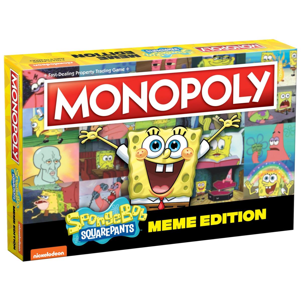 Spongebob Squarepants Monopoly Meme Edition Board Game For Ages 8 and Up