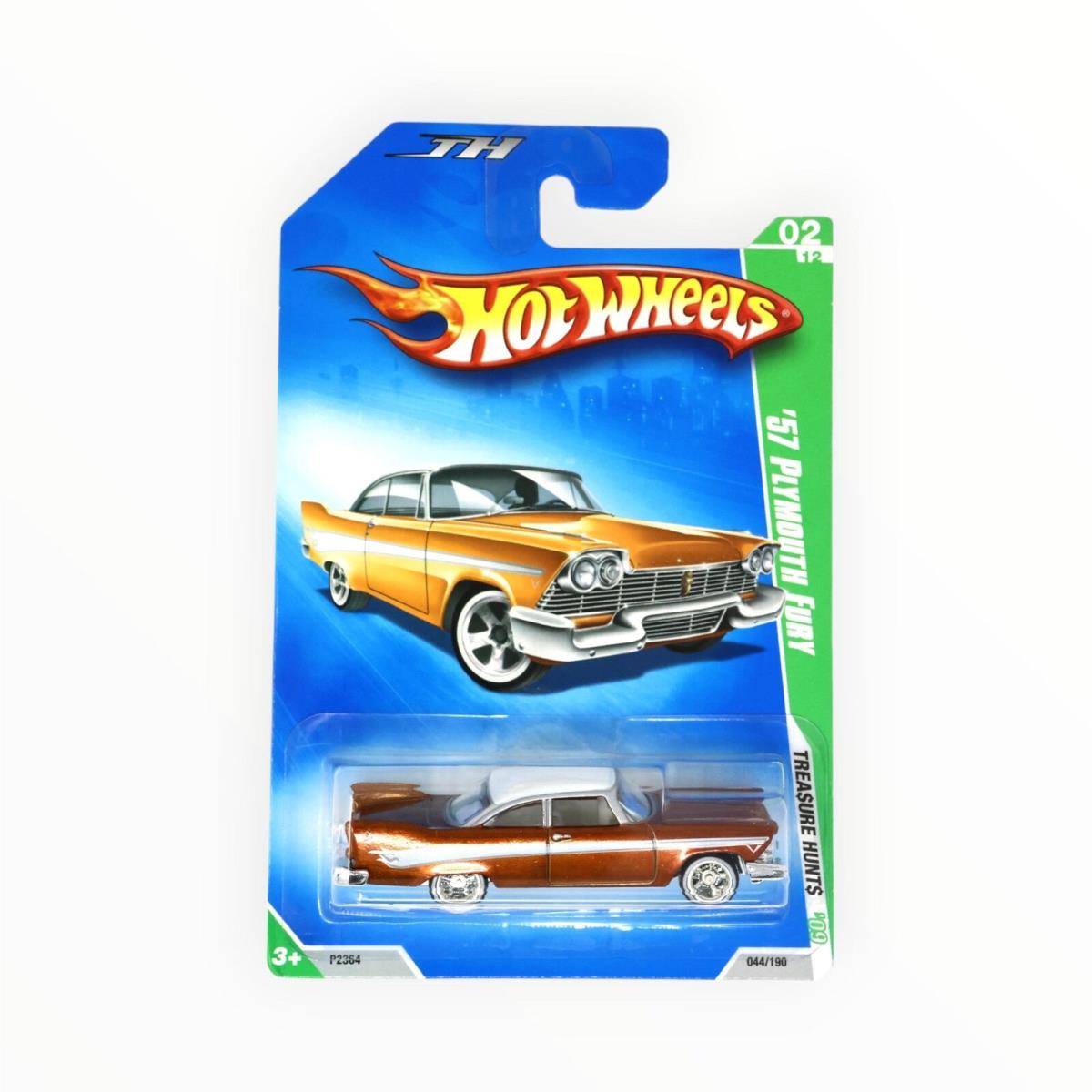 Hot Wheels `57 Plymouth Fury 44/190 - Super Treasure Hunt - 2009 Mainline A