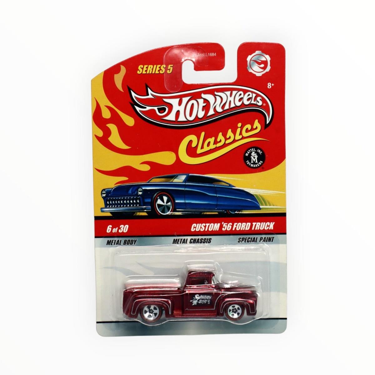 Hot Wheels Custom `56 Ford Truck 6 - Red - 2009 Hot Wheels Classics A