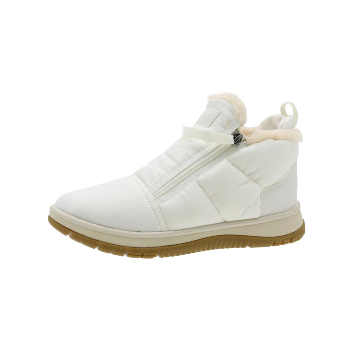 Ugg Z3320 White Lakesider Waterproof Zip Puffer Sneaker Size US 7.5M EU 38.5