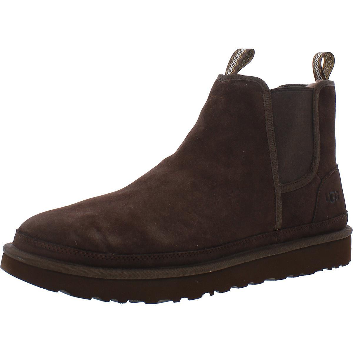 Ugg Mens Neumel Chelsea Brown Suede Chelsea Boots Shoes 14 Medium D Bhfo 6945