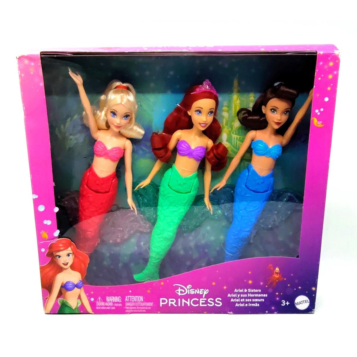 Disney The Little Mermaid Ariel Sisters Mermaid 12 Fashion Doll 3-Pack Set