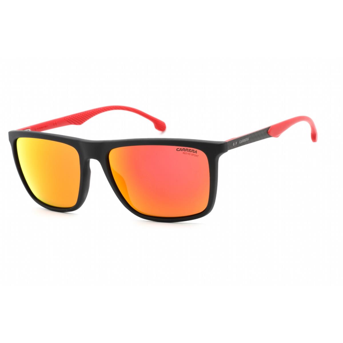 Carrera 8032/S 0003 W3 Sunglasses Matte Black Frame Red Lenses 57mm