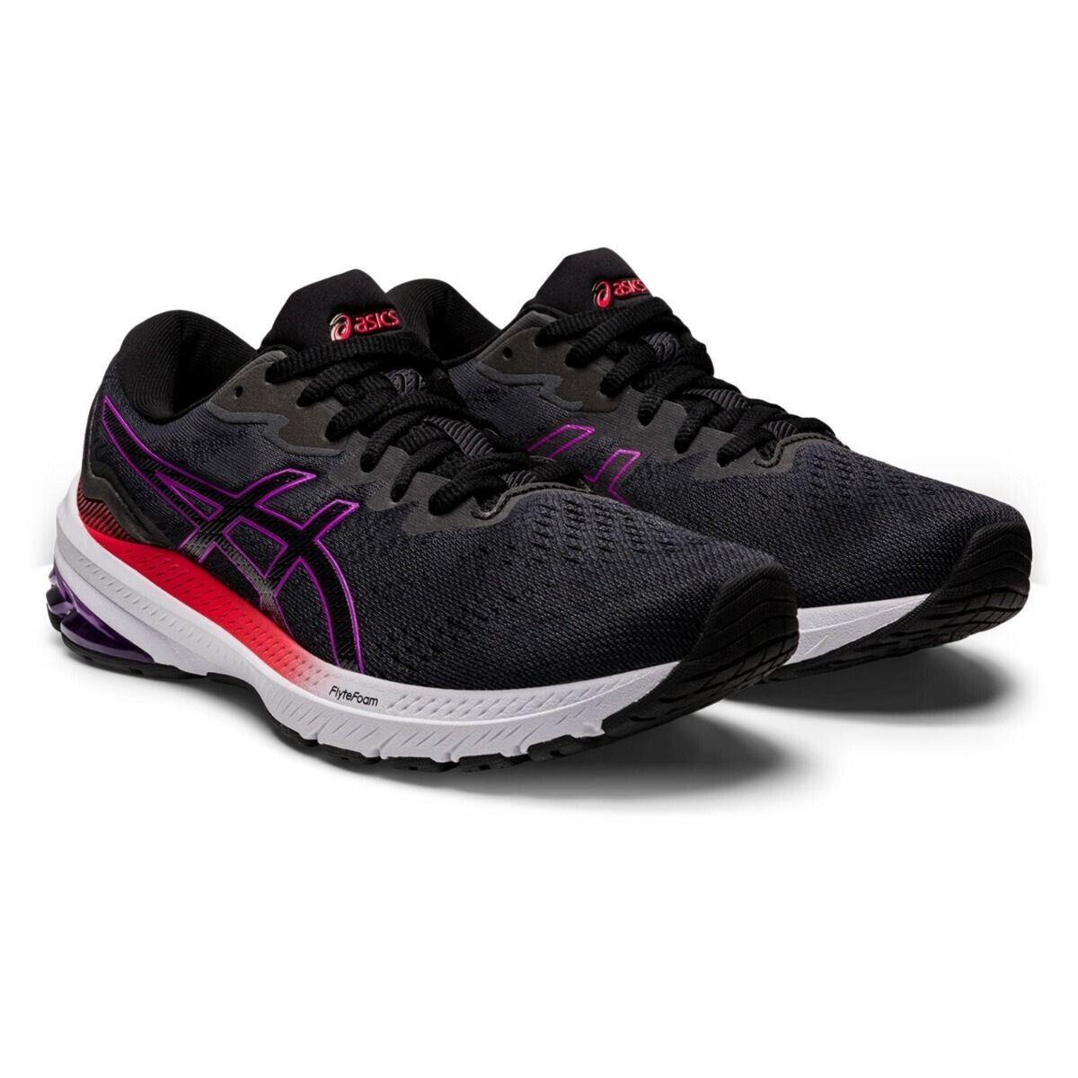 Asics Gt-1000 11 1012B197.003 Sneakers Women`s US 9 Black Running Shoes TF4937