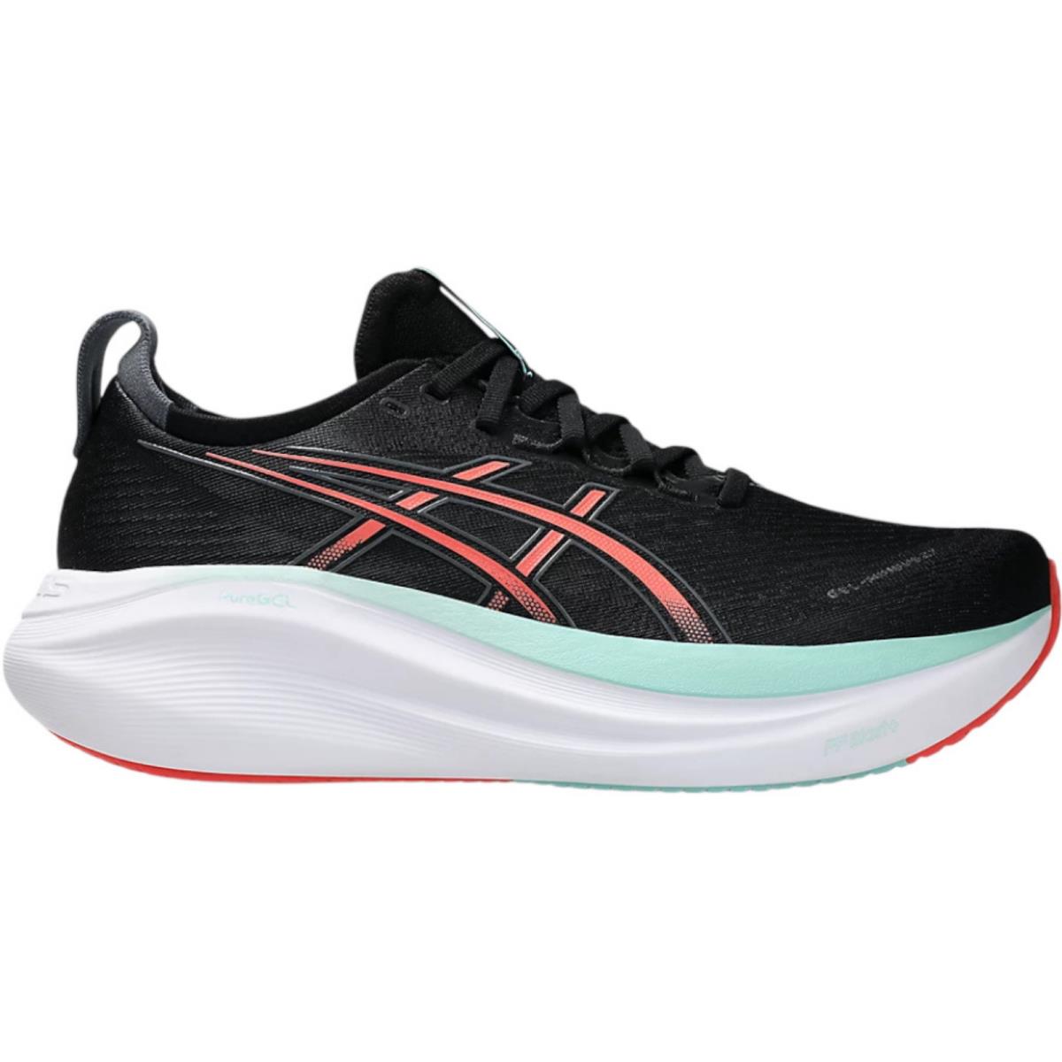 Asics Gel-nimbus 27 Men`s Running Shoes All Colors US Sizes 7-14 Black/Coral Reef