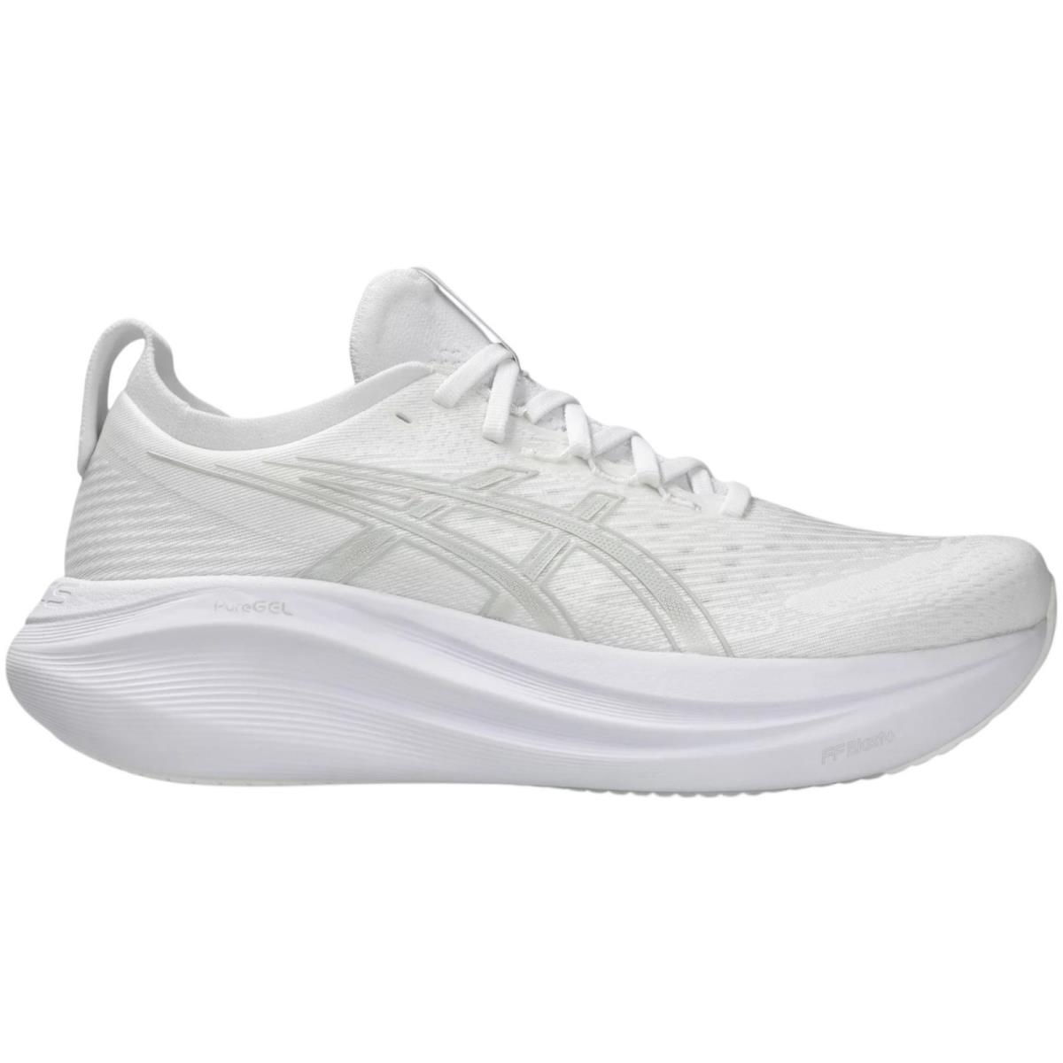 Asics Gel-nimbus 27 Men`s Running Shoes All Colors US Sizes 7-14 White/Glacier Grey