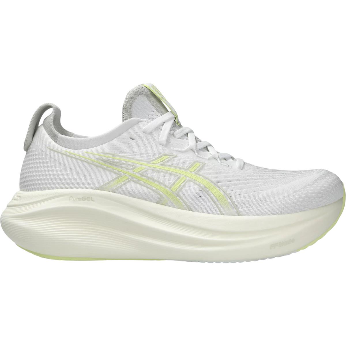 Asics Gel-nimbus 27 Men`s Running Shoes All Colors US Sizes 7-14 White/Huddle Yellow