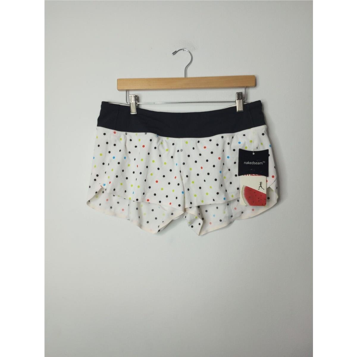 Lululemon Speed Short 2012 Seawheeze - 10 Wheezy Dot Multi / Black