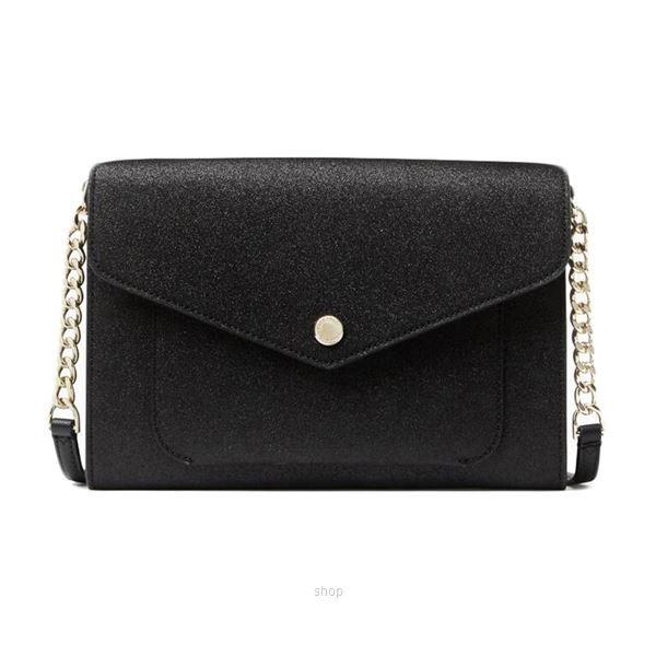 Kate Spade Women Bag Glitter Fabric Tinsel Flap Crossbody K9336-001