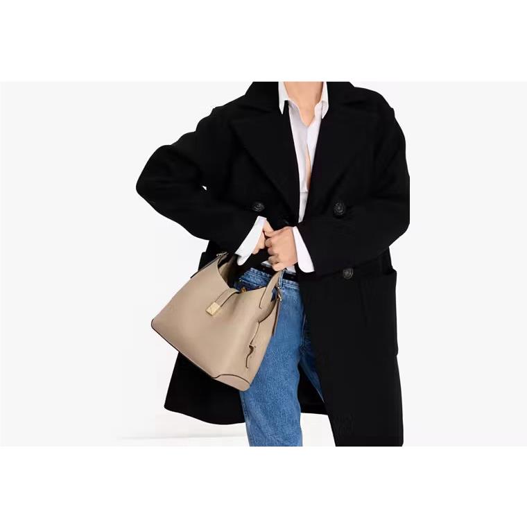 Kate Spade New York Pebble Leather Deco Medium Crossbody Tote-light Taupe/beige