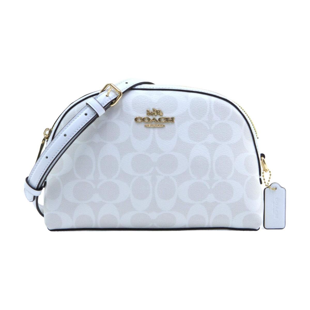 Coach Madi Crossbody In Signature Canvas - Gold/chalk/glacier