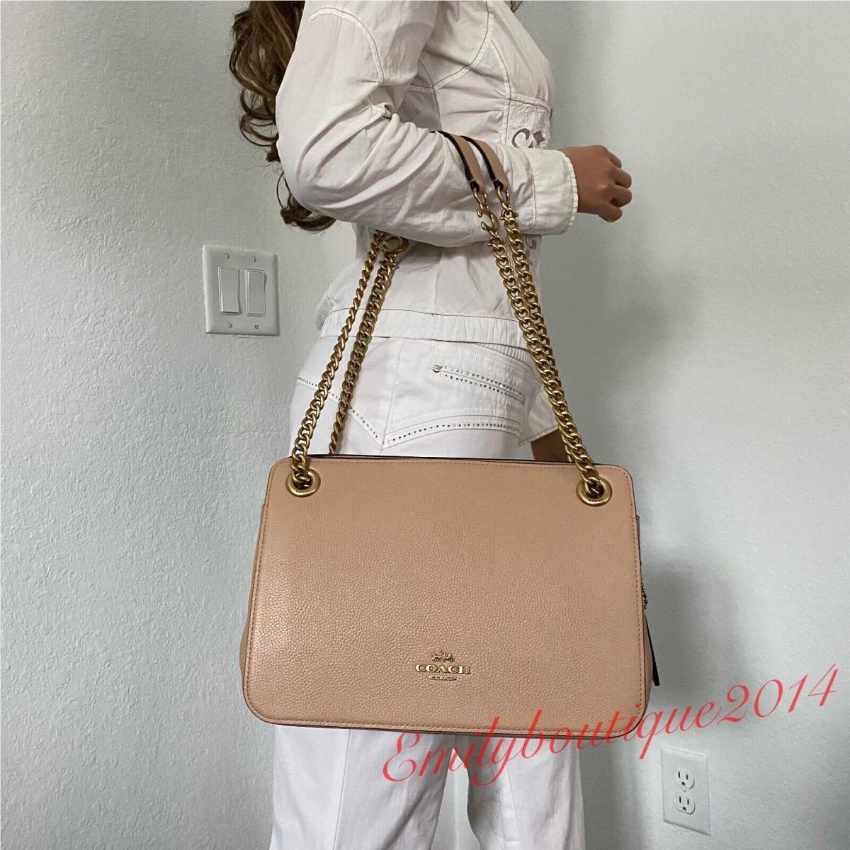 Retail 78798 Bryant Convertible Carryall Leather Bag Crossbody Beachwood by Coach
