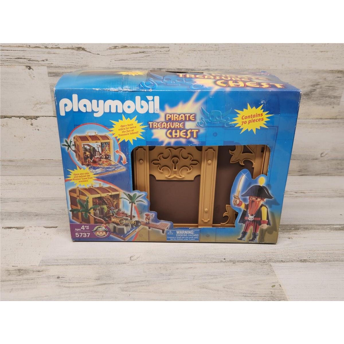 Playmobil Pirate Treasure Chest 70 Piece Playset 5737 Case