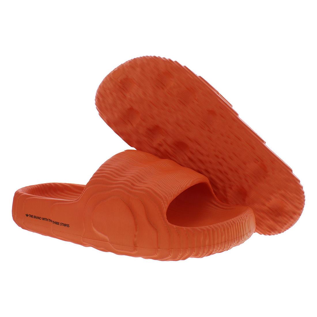 Adidas Adilette 22 Mens Shoes Size 8 Color: Orange/orange/core Black