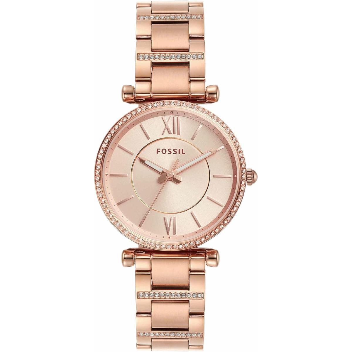 Women`s Carlie Stainless Steel Casual Quartz Watch by Fossil