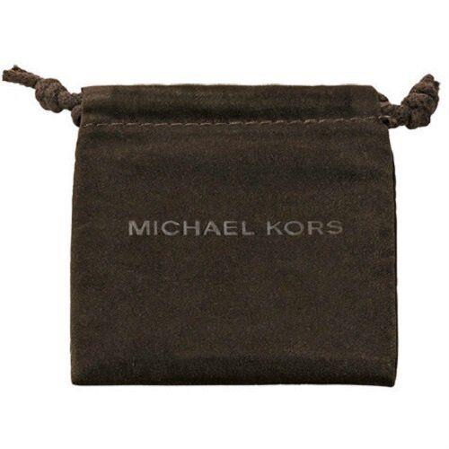 Michael Kors Rose Gold Tone Crescent Crystal Pave Hoop Earrings MKJ2855