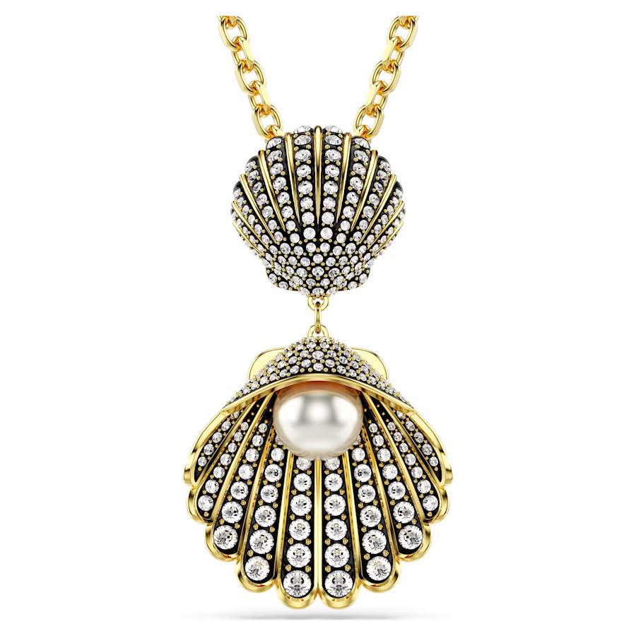 Swarovski Idyllia Necklace Mixed Cuts Shell White Gold-tone Plated 5689197