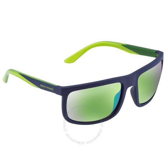 Men Sunglass AX4084S-82853R Blue/green by Armani Exchange