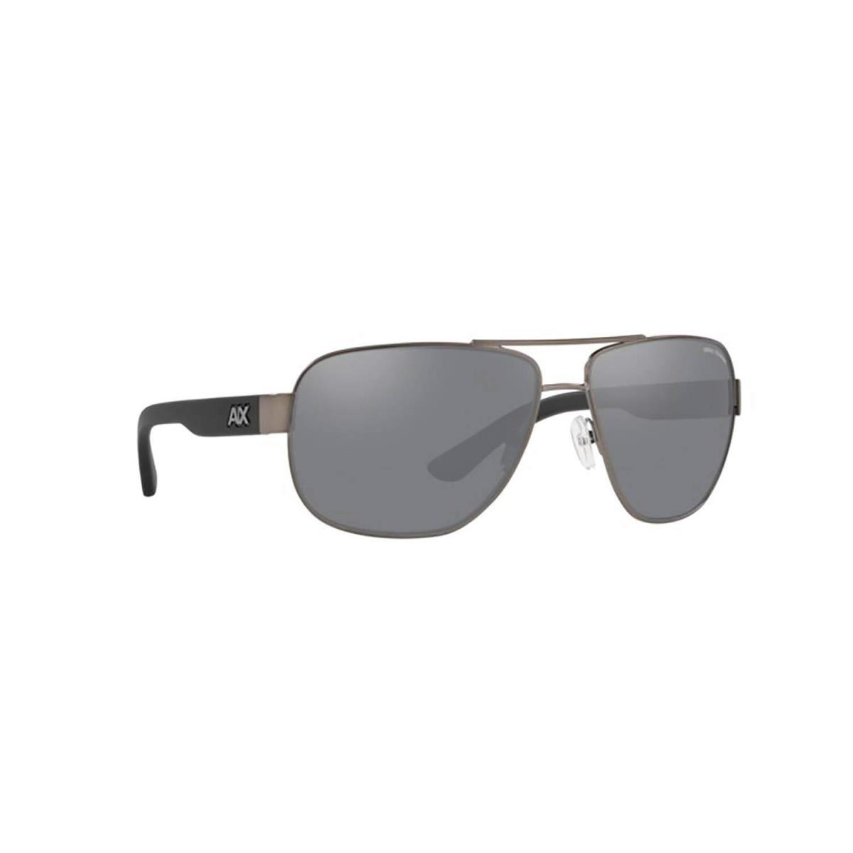 Sunglass AX2012S-60066G Matte Gunmetal Mirror Black by Armani Exchange