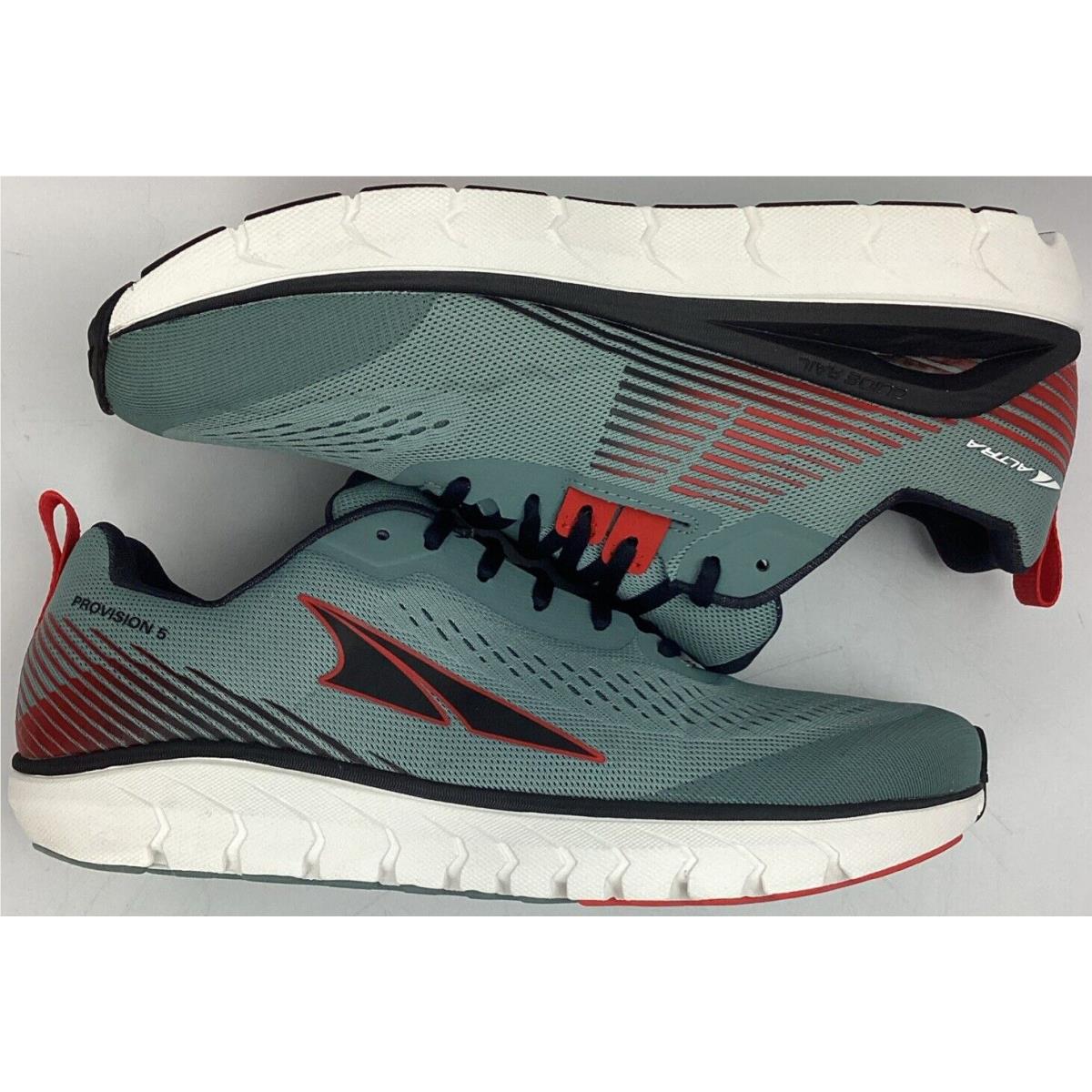 Altra Men`s Provision 5 Lightweight Trail Running Shoes Light Gray Red Size 10
