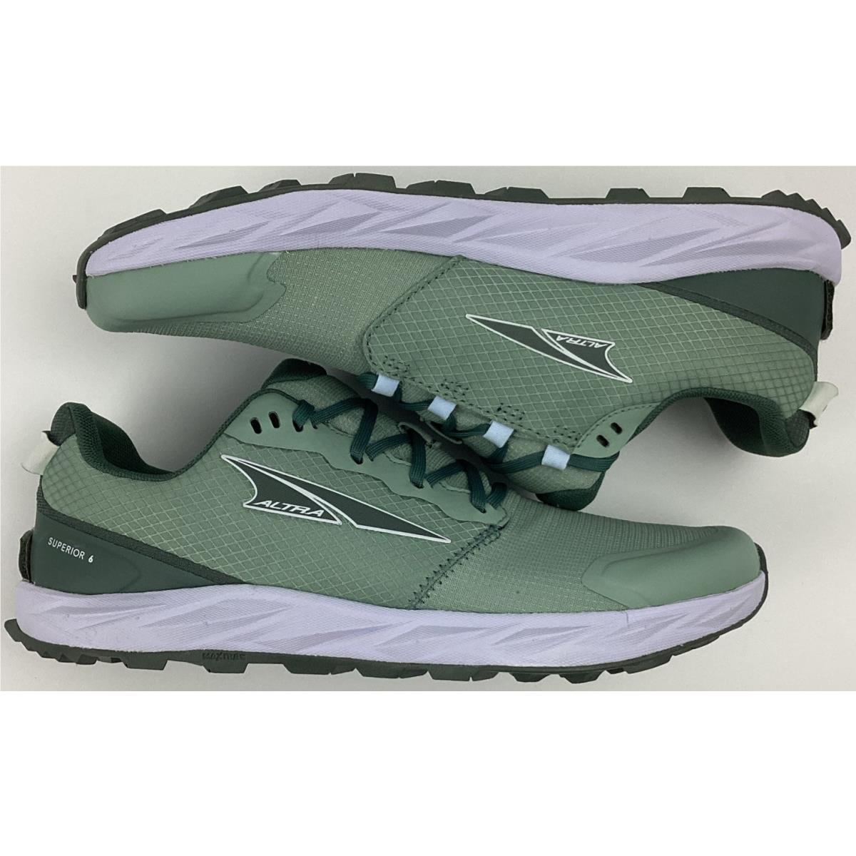 Altra Women`s Superior 6 Hiking Trail Running Shoes Light Green Size 9.5