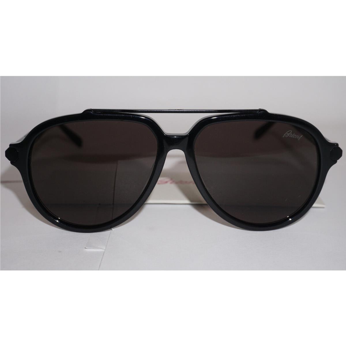 Sunglasses Aviator Black Grey BR0096S 001 57 14 145 by Brioni
