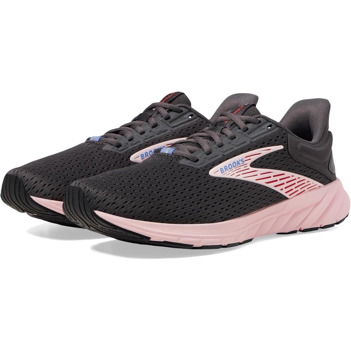 Brooks Z2441 Anthem 6 Blackened Pearl/pink/rose Women`s Running Shoes Size 8.5 M