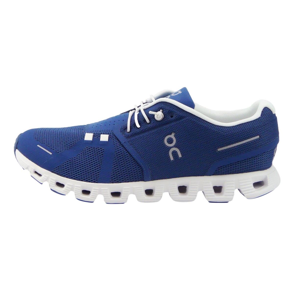 On Running Cloud 5 Women`s Running Shoes Denim/white US 10.5