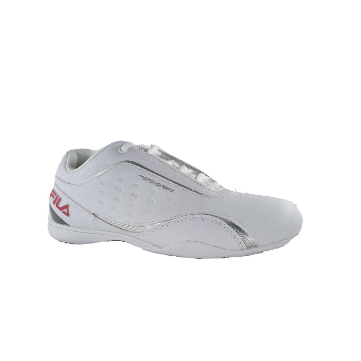 Fila Mens Kalien 3 White Red Silver Motorsport Fashion Shoes