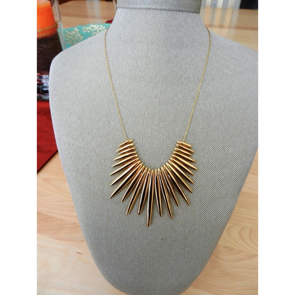 Michael Kors Goldtone Tribal Statement Pendant Necklace