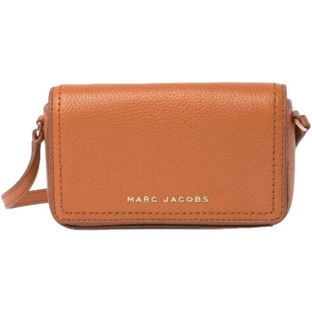 Marc Jacobs Women`s Mini Shoulder Bag Groove Smoked Almond Tan/gold Hardware