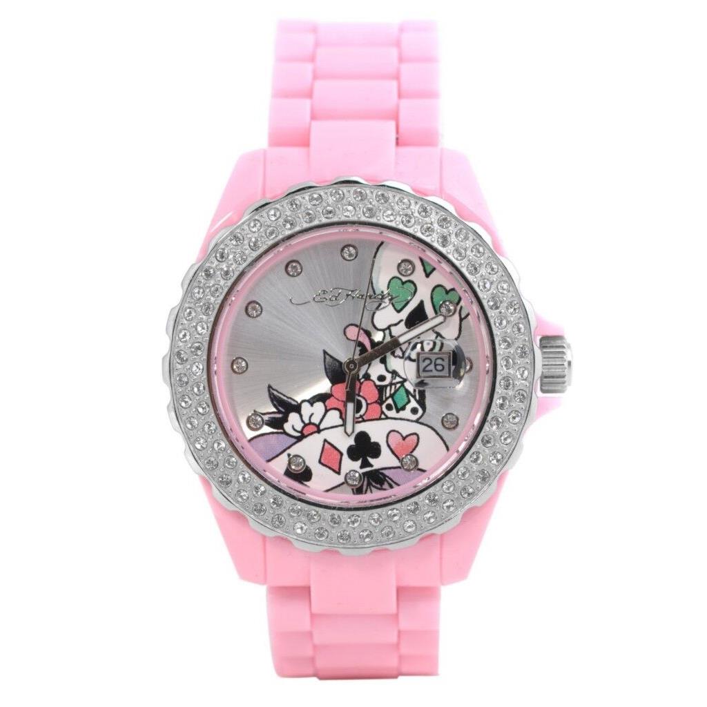 ED Hardy BY Christian Audigier Roxxy Rx-lp Ladies Japan Movement Crystal Watch