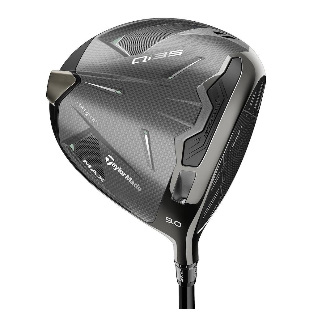 Taylormade Golf LH Qi35 Driver Max 9 Stiff Flex Fuji Airspeeder Left
