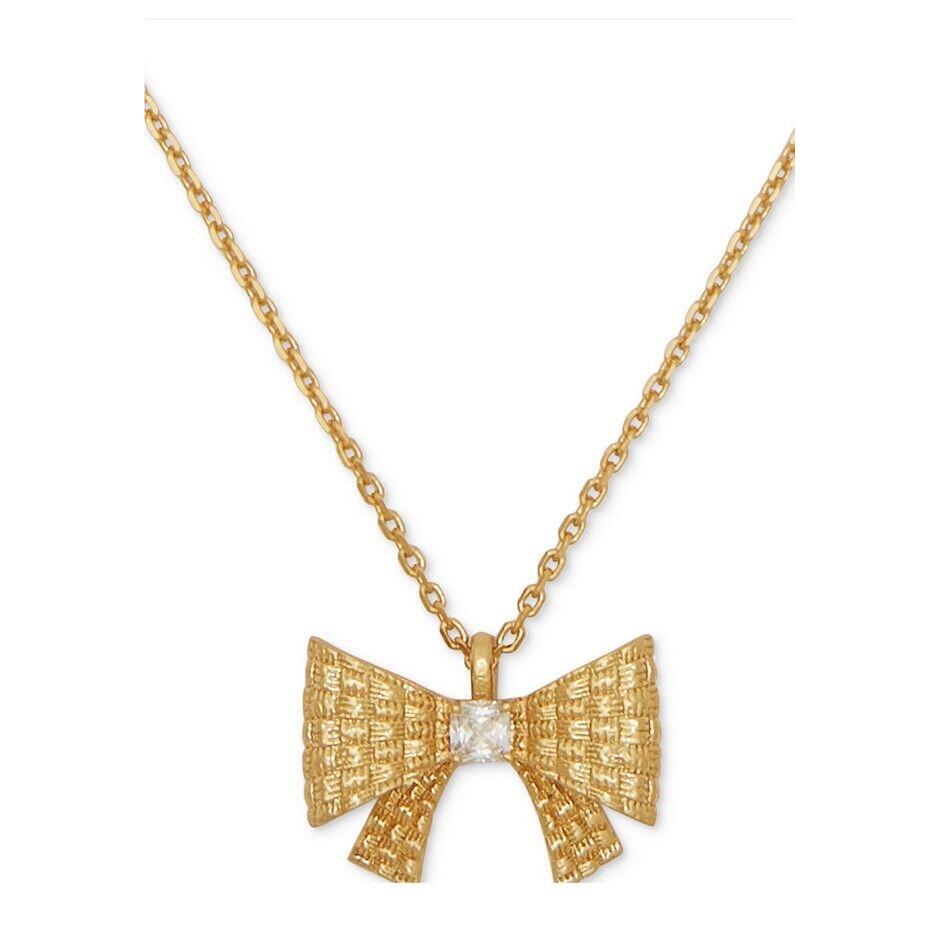 Kate Spade CZ Bow Pendant X1d