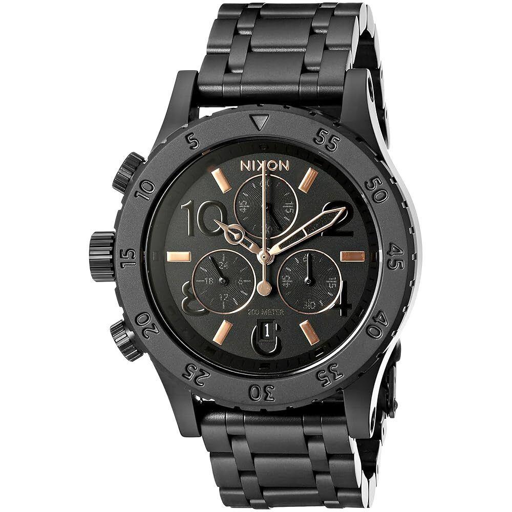 Nixon Women`s 38-20 Lefty Black Dial Chronograph Quartz 38mm Watch A404-957