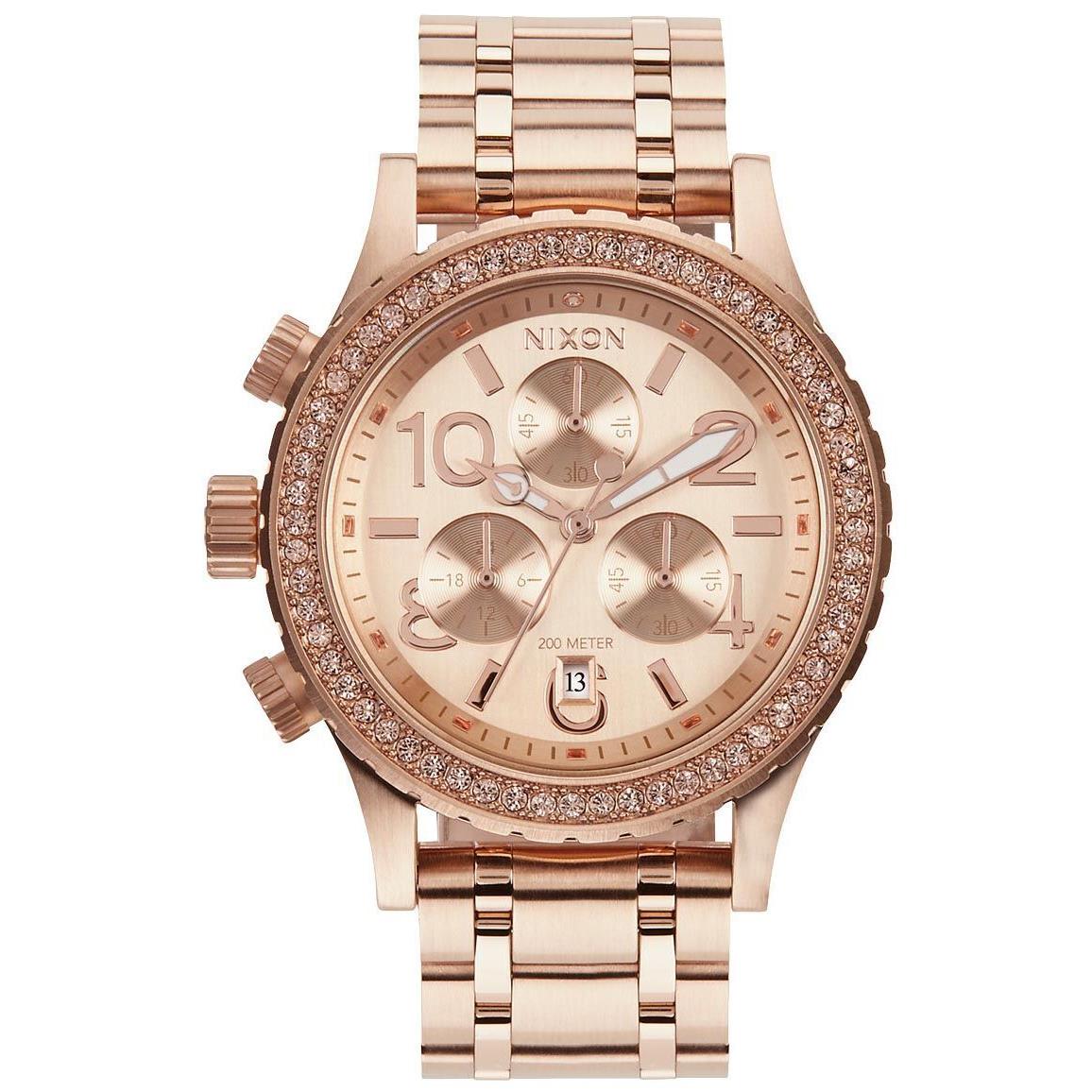 Nixon Women`s 38-20 Chrono All Rose Gold Quartz 38mm Watch A404-897