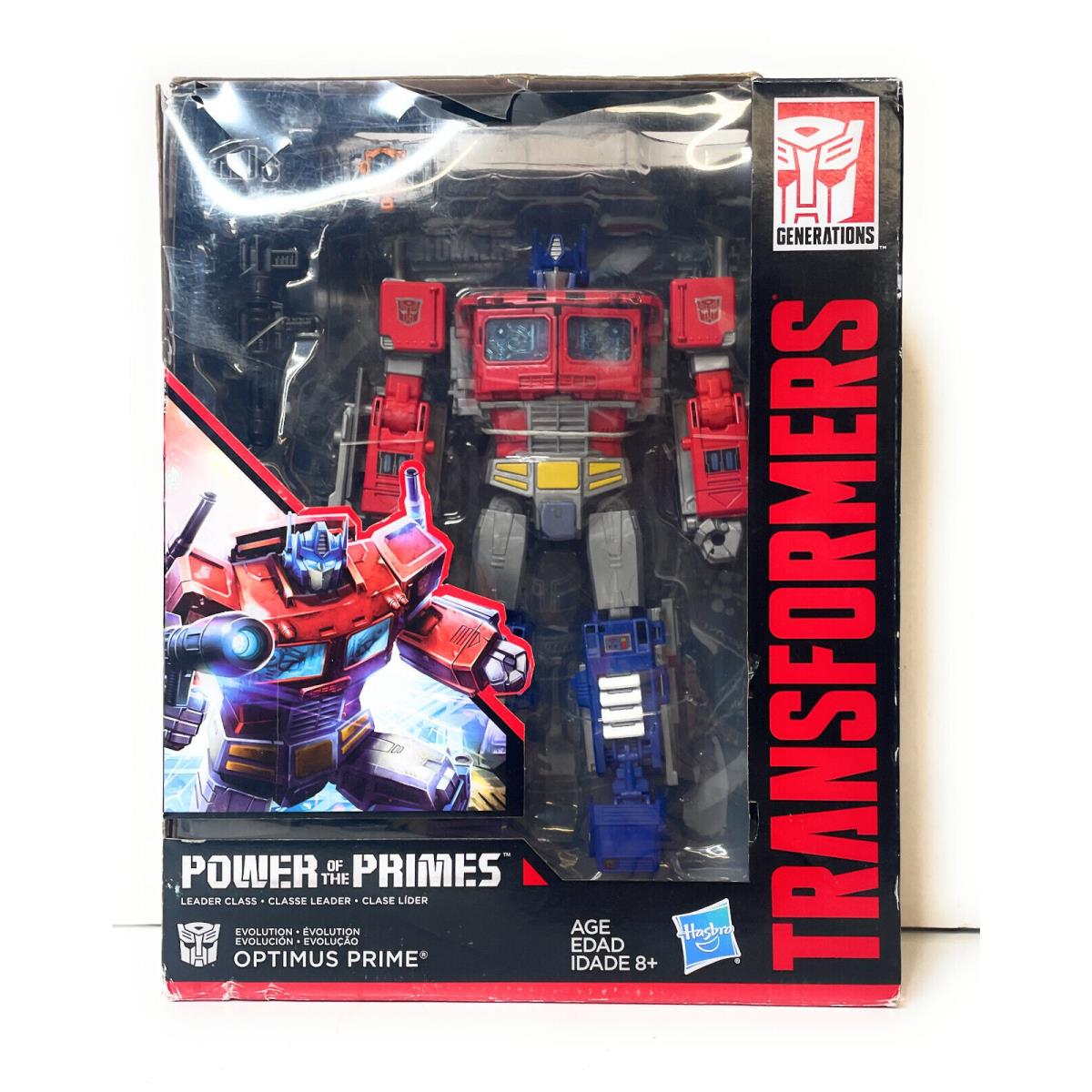Transformers Power of The Primes Leader Evolution Optimus Prime Figure Toy 8+